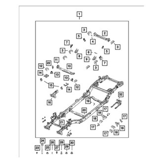 Jeep OE - Front Left Frame Rail End