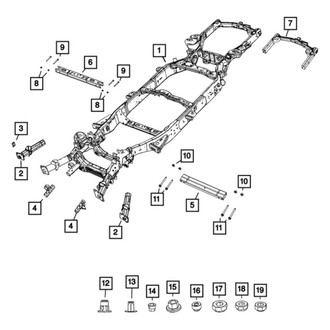 Jeep OE - Front Right Frame Rail End
