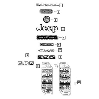 Jeep OE - Front Fender Emblem