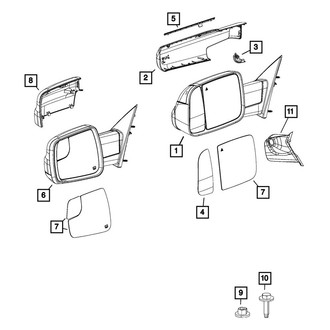 Mopar® - Driver Side Camera Cover