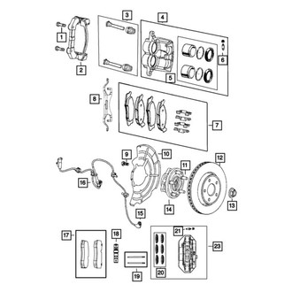 Dodge OE - Front Disc Brake Caliper Pin