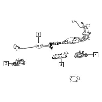 Mopar® - Rear License Plate Light Assembly Connector