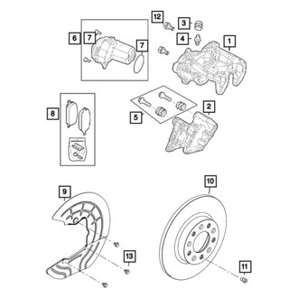 Dodge OE - Rear Parking Brake Actuator