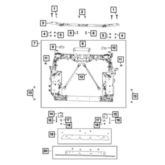 Jeep OE - Radiator Mount Bracket