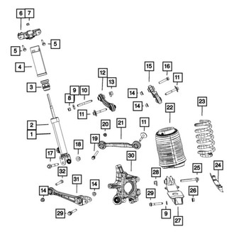 Mopar® - Rear Driver Side Shock Absorber