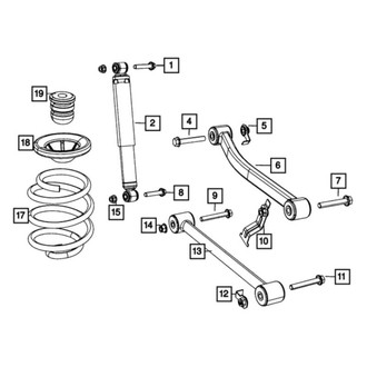 Mopar® - Rear Driver or Passenger Side Shock Absorber