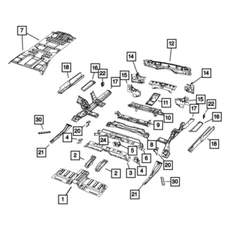Jeep OE - Right Body D-Pillar Reinforcement