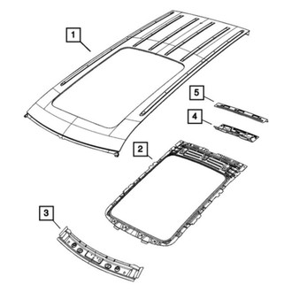Mopar® - Roof Lower Rear Header