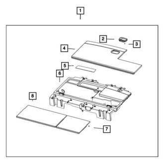 Mopar® - Rear Load Floor Release Handle