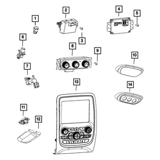 Mopar® - Vehicle Feature Controls Center Stack