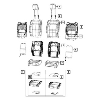 Jeep OE - Front Left Seat Cushion Foam