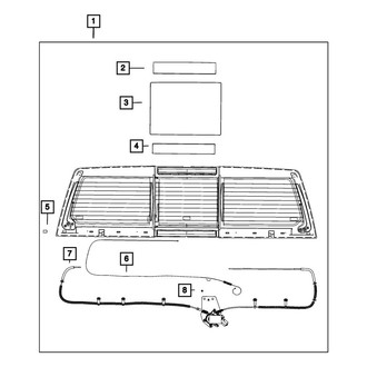Mopar® - Power Sliding Backlite Cable Assembly