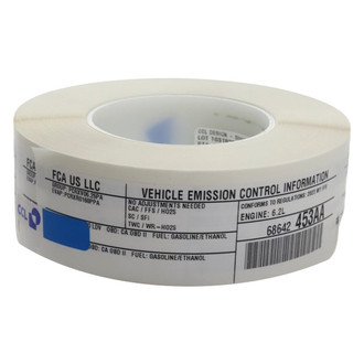 Mopar® - Vehicle Emission Control Information Label