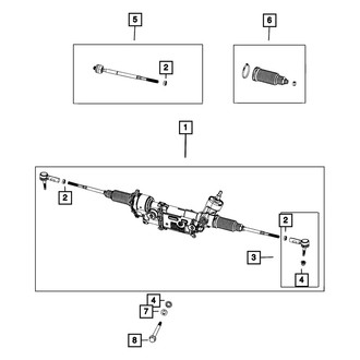 Mopar® - Inner End Tie Rod Kit