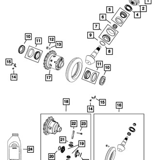 Mopar® - Pinion Nut