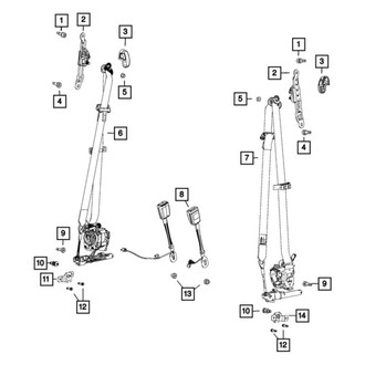 Mopar® - Seat Belt And Retractor
