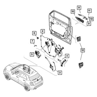 Fiat OE - Front Right Exterior Door Handle Cover