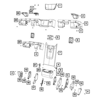 Mopar® - Rear Seat Shield