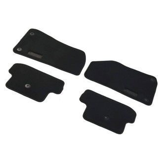 Mopar® - 1st Row Black Carpet Floor Mats