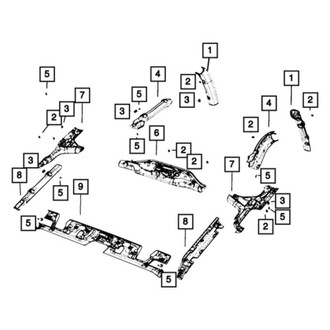 Jeep OE - Rear Left Lower Roll Bar Trim Panel