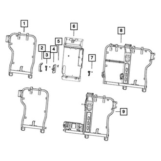 Jeep OE - Rear Left Outer Seat Armrest Cap