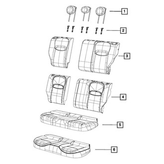 Mopar® - Rear Outer Rear Headrest