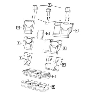 Jeep OE - Rear Left Headrest Guide