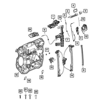 Ram OE - Front Left Exterior Door Handle Cover