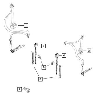 Fiat OE - Front Seat Belt Height Adjuster