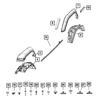 Jeep OE - Rear Left Fender Flare