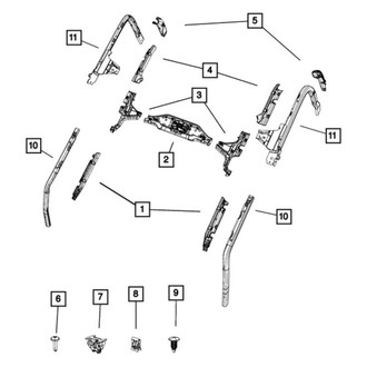 Mopar® - Left Sport Bar Molding