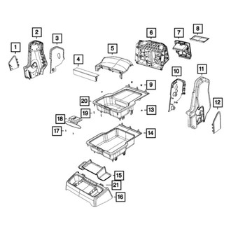 Mopar® - Brown Seat Storage Drawer