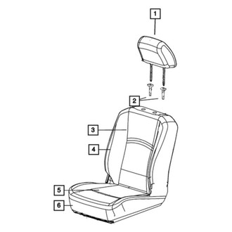 Ram OE - Front Left Headrest
