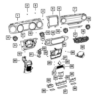 Jeep OE - Headlight Switch Bezel