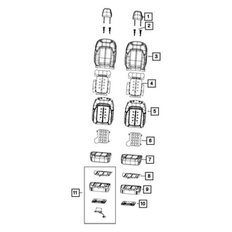 Jeep OE - Front Right Headrest