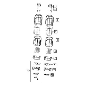 Jeep OE - Front Right Headrest