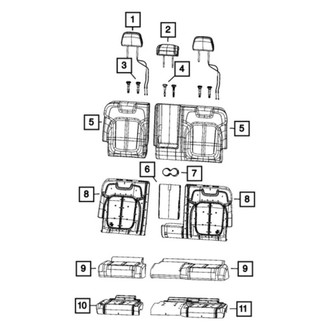 Jeep OE - Center Seat Armrest