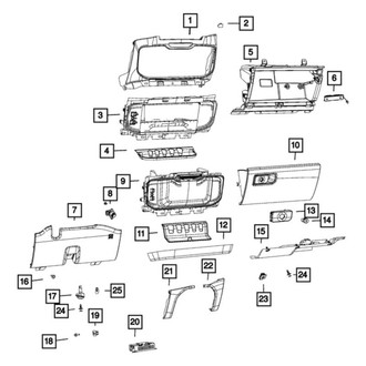 Ram OE - Center Instrument Panel Bezel
