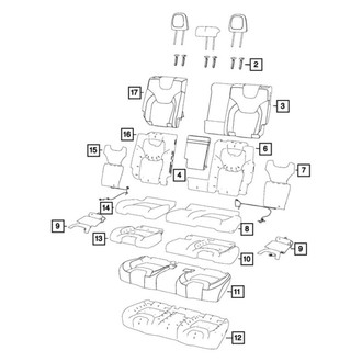 Mopar® - Seat Cushion Cover