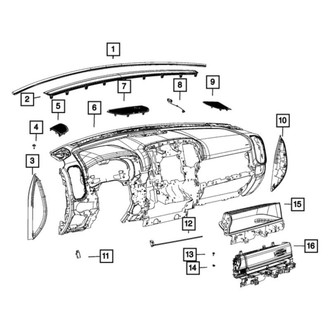 Ram OE - Front Left Speaker Cover