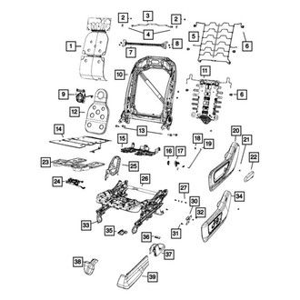 Ram OE - Front Left Outer Seat Trim Panel