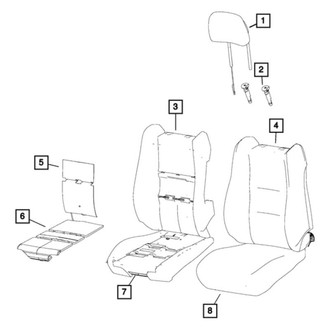 Mopar® - Seat Cushion Cover