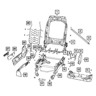 Mopar® - Front Passenger Side Recliner Handle