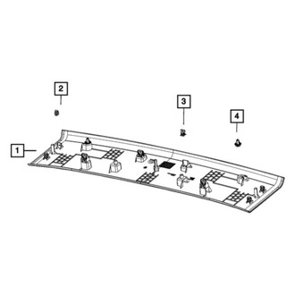 Jeep OE - Rear Roof Opening Trim