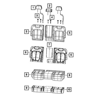Mopar® - Second Row Headrest