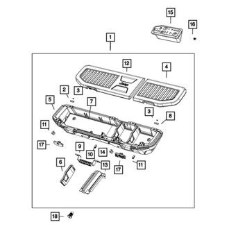 Jeep OE - Floor Storage Compartment