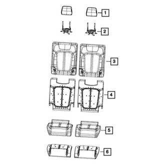 Jeep OE - Rear Headrest