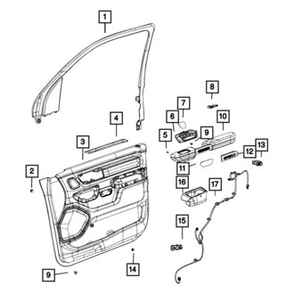 Mopar® - Front Driver Side Door Armrest