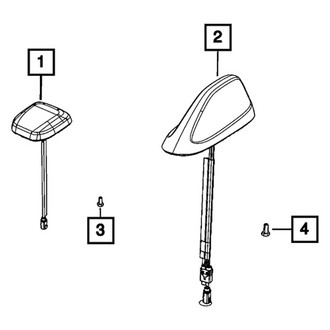 Mopar® - Base Cable And Bracket Antenna