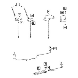 Mopar® - Base Cable And Bracket Antenna